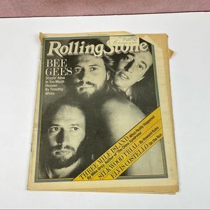 Vintage Rolling Stone Magazine May 17, 1979 Bee Gees Elvis Costello